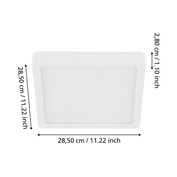 Bílé LED stropní svítidlo 28,5x28,5 cm FUEVA 5 – EGLO-image-2