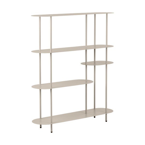 Béžový kovový regál 118x139x31 cm Rieti – House Nordic-image-2