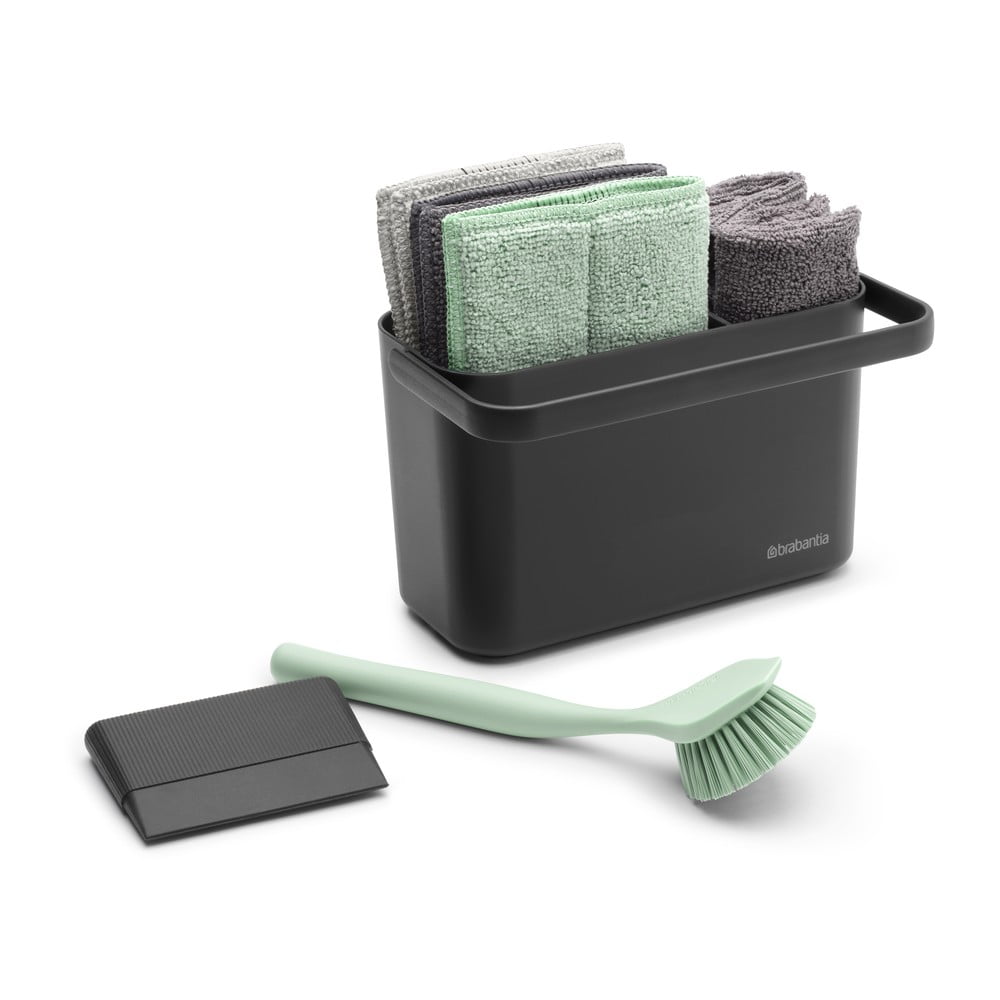 Tmavě šedý set na mytí nádobí z recyklovaného plastu SinkSide – Brabantia