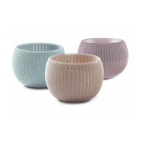 Plastové květináče v sadě 3 ks ø 15 cm Cozy – Keter