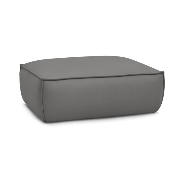 Šedá podnožka z imitace kůže Boheme – Bobochic Paris-image-4