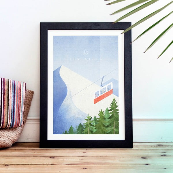 Plakát Travelposter Les Alpes, A3-image-1