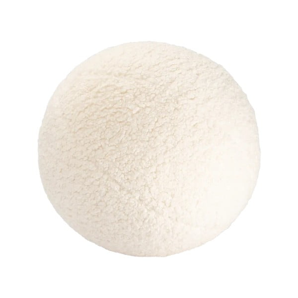 Krémový dětský pohovkový polštář z textilie bouclé Ball – Wigiwama