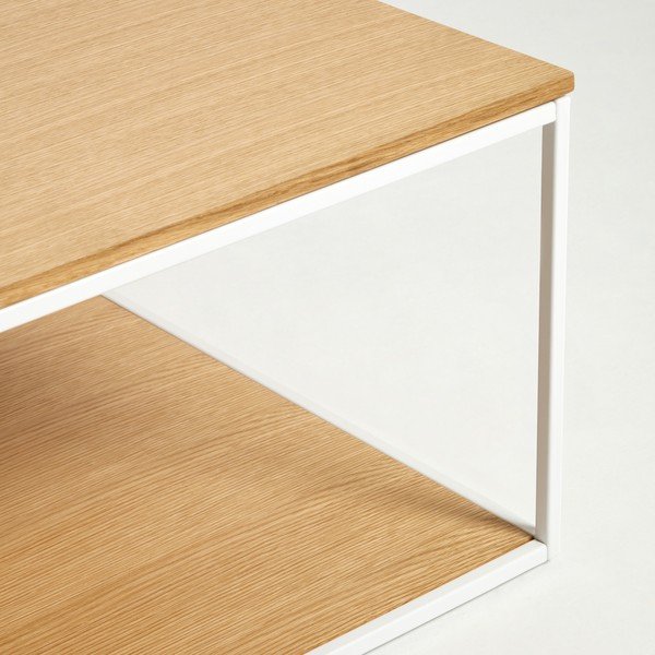 Konferenční stolek s deskou v dubovém dekoru 80x80 cm Yona - Kave Home-image-2