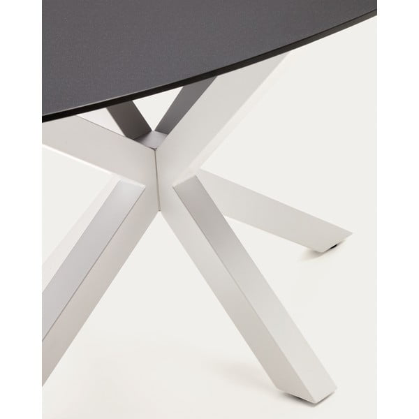 Jídelní stůl se skleněnou deskou 100x200 cm Argo – Kave Home-image-1