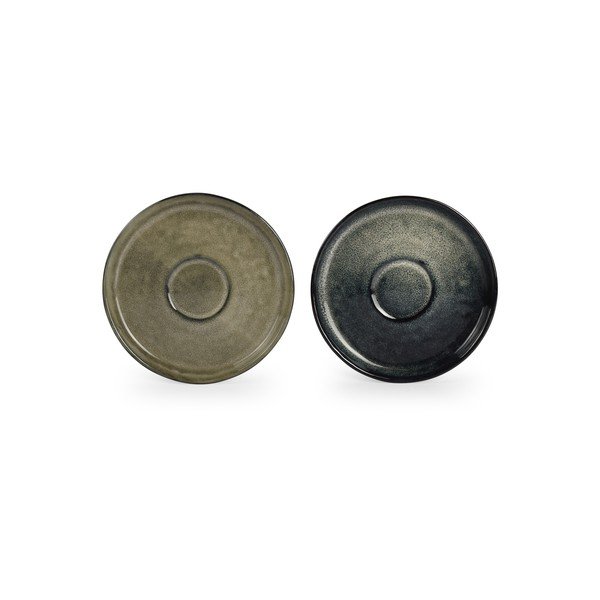 Zelený/šedý podšálek ø 15 cm Meridian – Salt&Pepper-image-3