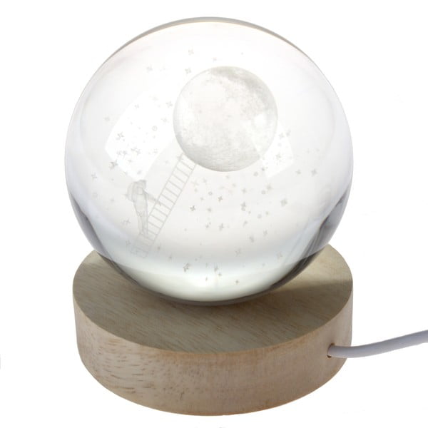 Světelná dekorace na USB v přírodní barvě ø 8 cm – Dakls