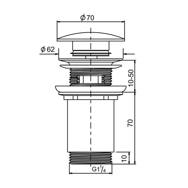 Umyvadlová výpusť – Sapho-image-2