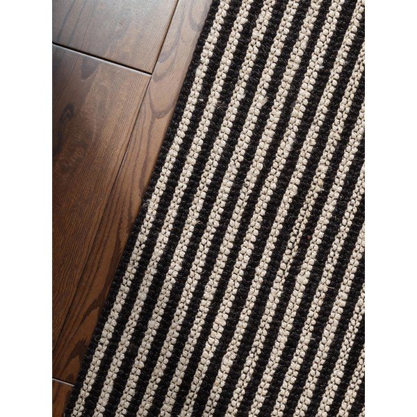 Černý ručně tkaný jutový koberec 160x230 cm Harvest Ebony – Elle Decoration-image-3