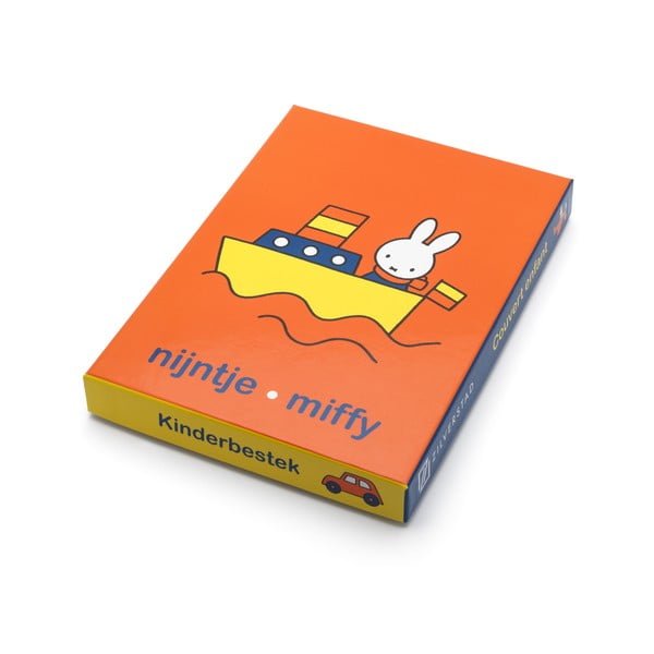 Nerezový dětský příbor ve stříbrné barvě 4 ks Miffy – Zilverstad-image-4