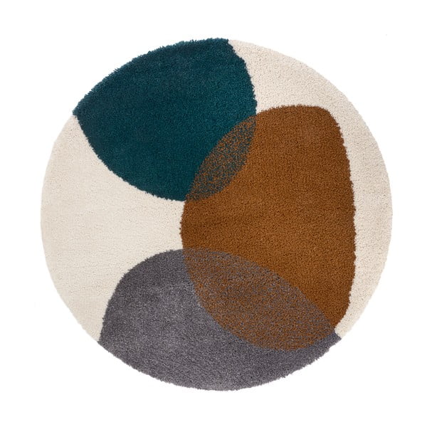 Hnědý kulatý koberec ø 120 cm Arti – Hanse Home