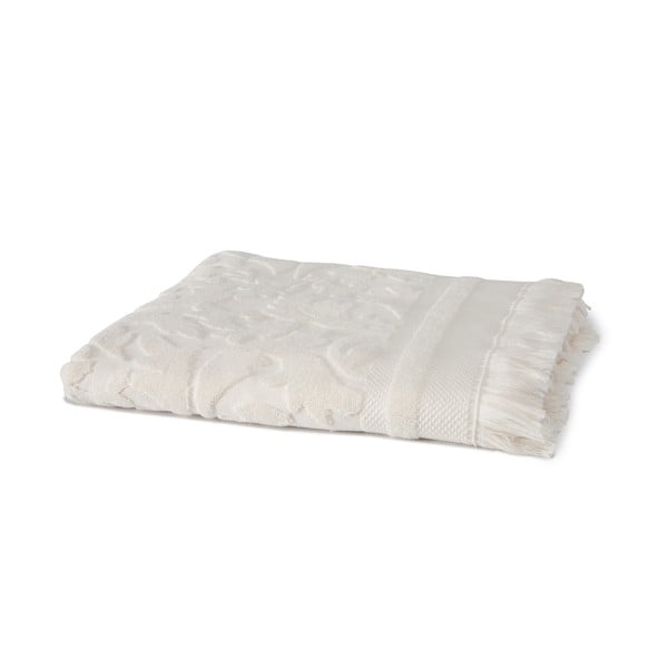 Krémově bílá osuška z organické bavlny Arli Grace, 70 x 140 cm