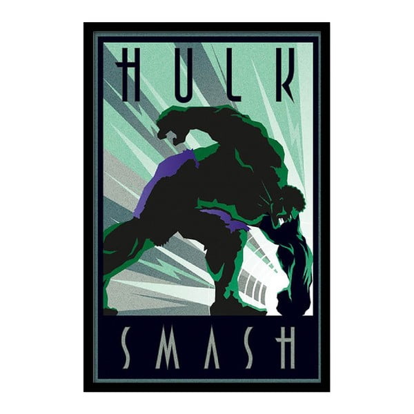 Plakát Hulk Smash, 35x30 cm
