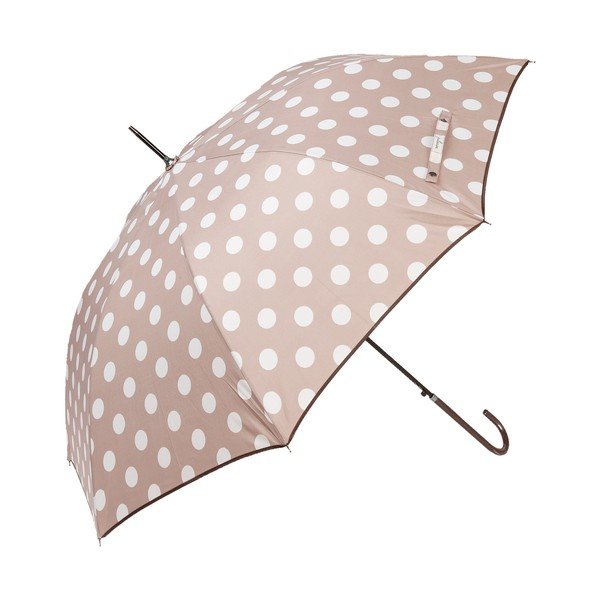 Deštník Ambiance Beige Dots, ⌀ 98 cm