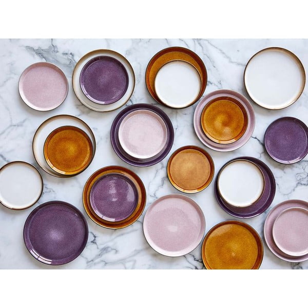 Černý/fialový talíř z kameniny ø 27 cm Gastro Black/Purple – Bitz-image-1