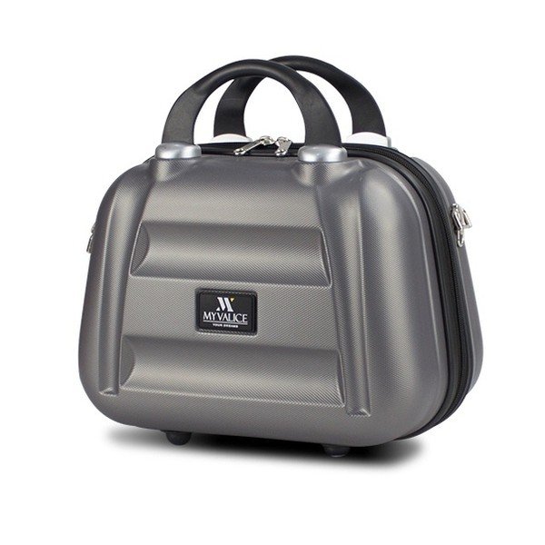 Šedý dámský příruční cestovní kufřík My Valice SMART BAG LASSO Make Up & Hand Suitcase