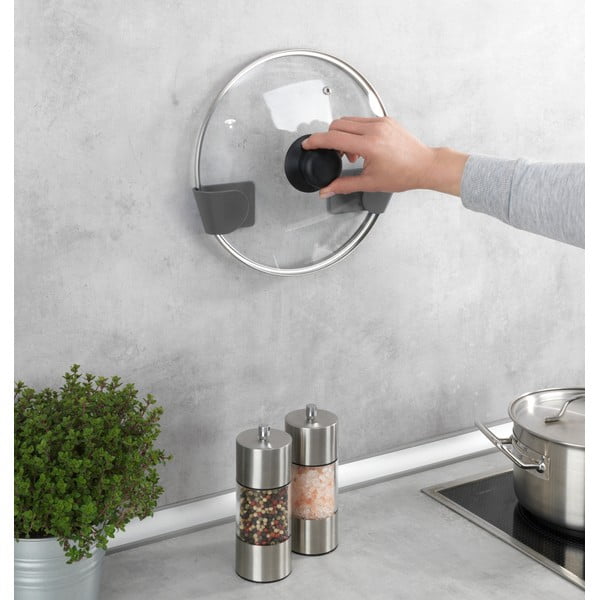 Samodržící plastové držáky na pokličky v sadě 8 ks - Wenko-image-1