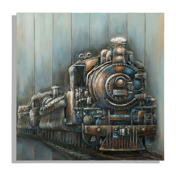 Ručně malovaný obraz Mauro Ferretti Train, 80 x 80 cm