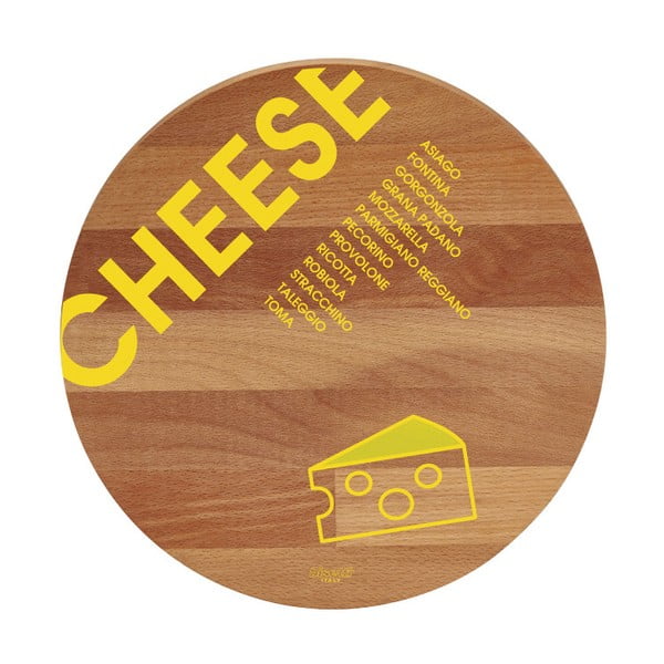 Prkénko z bukového dřeva Bisetti Cheese, ø 30 cm