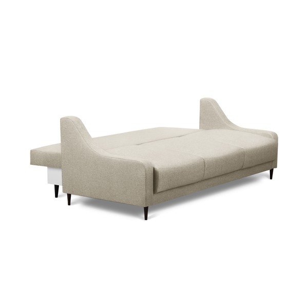 Béžová rozkládací pohovka s úložným prostorem Mazzini Sofas Ancolie, 215 cm-image-2