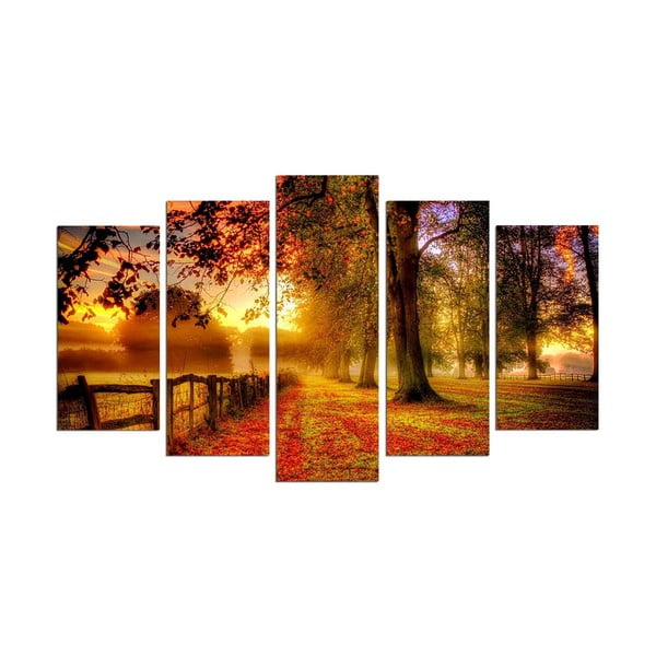 Vícedílný obraz Autumn Way 110 x 60 cm