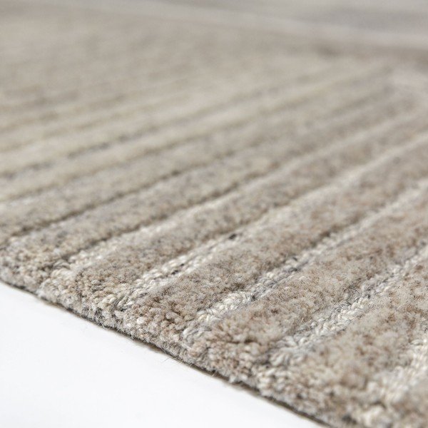 Šedobéžový ručně tkaný vlněný koberec 140x200 cm Lira  – Flair Rugs-image-2