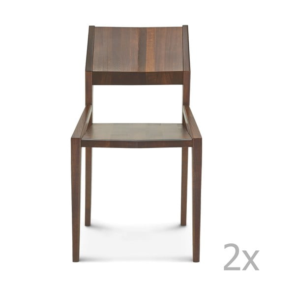 Sada 2 dřevěných židlí Fameg Ingunn