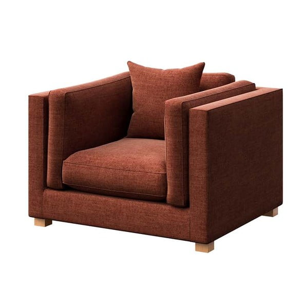 Relaxační křeslo v cihlové barvě Pomo – Ame Yens-image-2