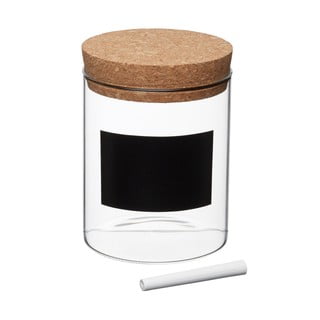 Dóza s tabulovým štítkem Kitchen Craft Natural Elements, ⌀ 13 cm
