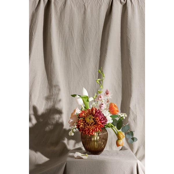 Hnědá skleněná váza Kähler Design Hammershøi, výška 14 cm-image-1