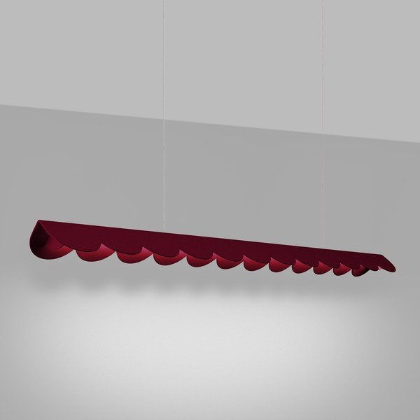 Vínové hliníkové LED závěsné svítidlo BISCUIT – Thoro-image-1