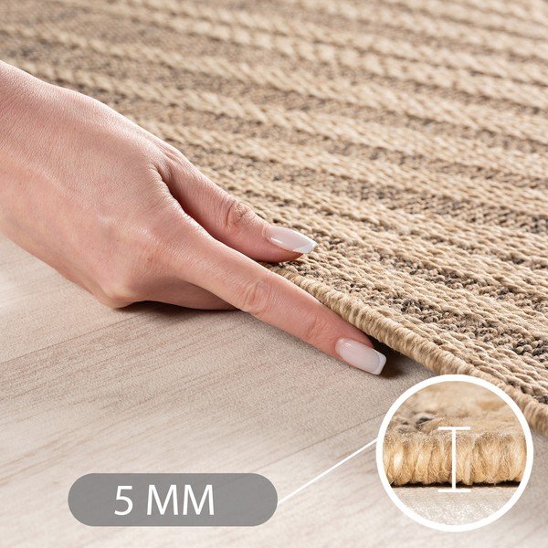 Hnědý kulatý vnitřní a venkovní koberec ø 160 cm Timber 1403 – Ayyildiz Carpets-image-3