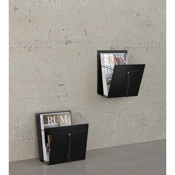 Kovový/z eko kůže stojan na časopisy Bull M – LIND DNA-image-1