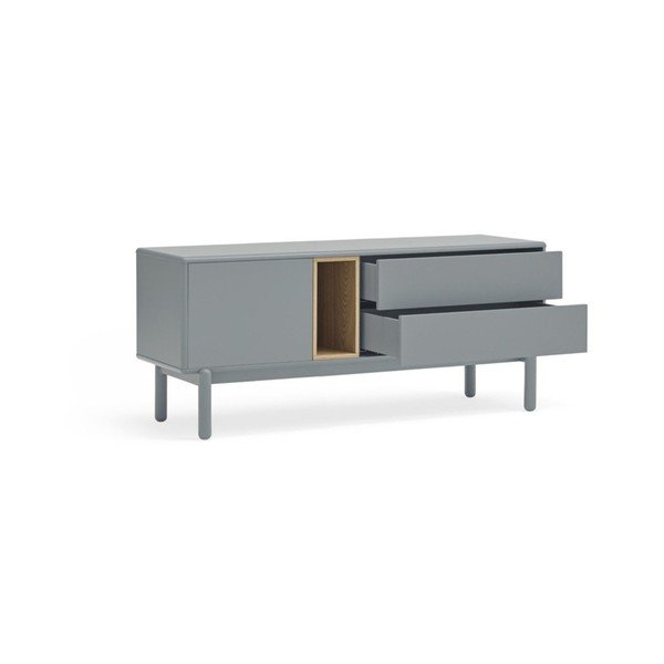 Modro-šedý TV stolek 140x56 cm Corvo – Teulat-image-2