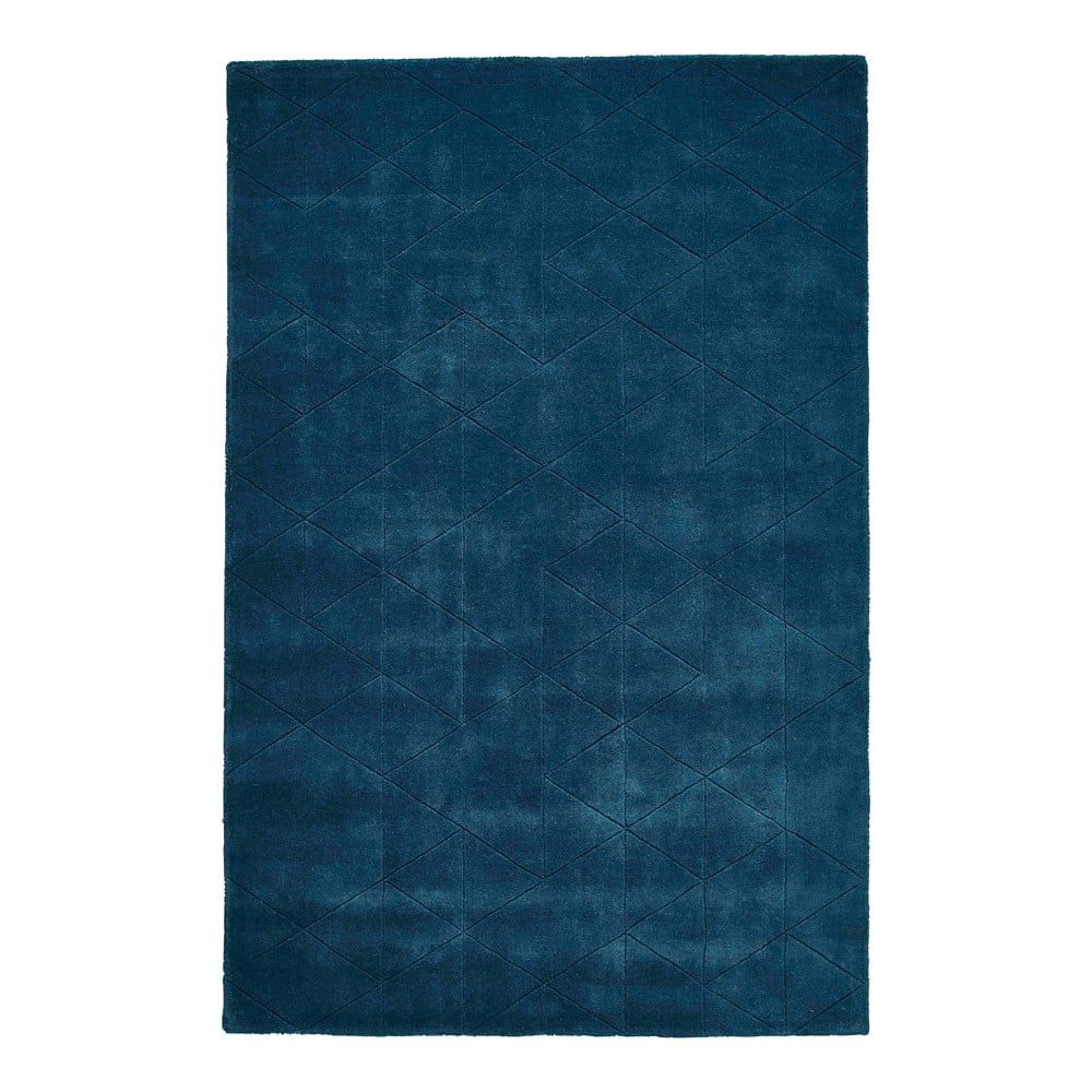 Modrý vlněný koberec Think Rugs Kasbah, 150 x 230 cm