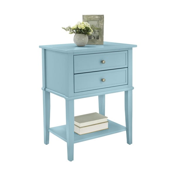 Světle modrý noční stolek Franklin – Støraa-image-2