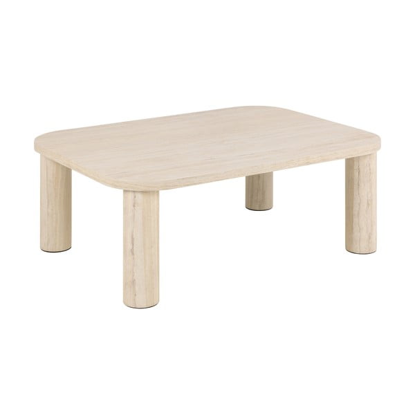 Béžový konferenční stolek v dekoru mramoru 75x100 cm Solano – Actona