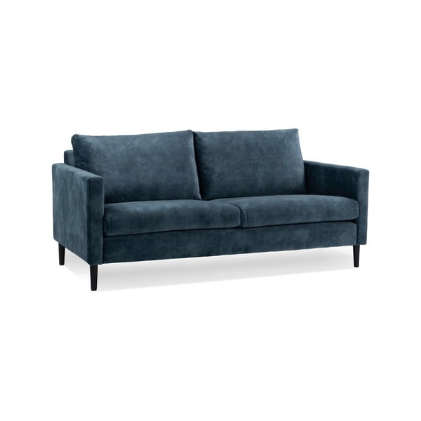 Tmavě modrá sametová pohovka 153 cm Adagio - Scandic-image-2