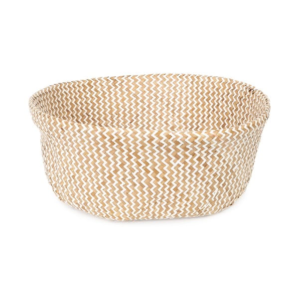 Světlý úložný košík z mořské trávy Compactor Zic Zac, ⌀ 45 cm-image-2