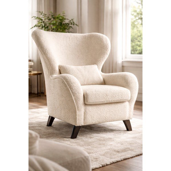 Béžové křeslo ušák Miuform Miuf-image-1