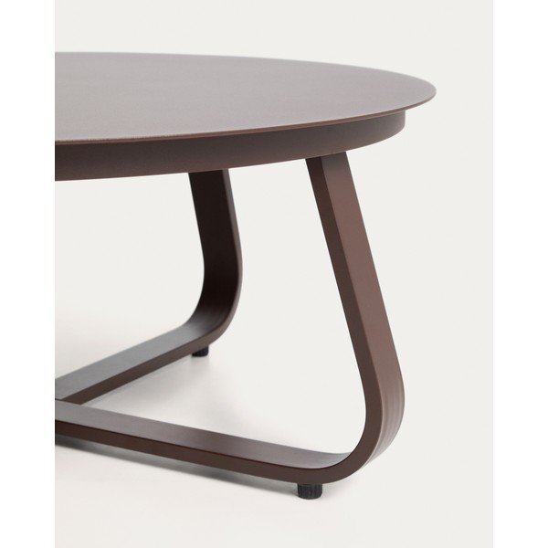 Kovový kulatý zahradní konferenční stolek ø 80 cm Tamaris – Kave Home-image-2
