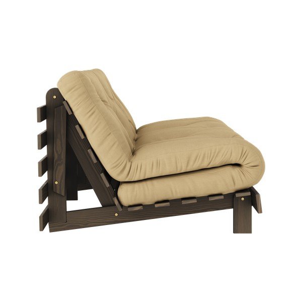 Rozkládací pohovka v béžovohořčicové barvě 160 cm Roots – Karup Design-image-4