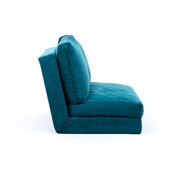 Rozkládací pohovka v petrolejové barvě 120 cm Taida  – Balcab Home-image-1