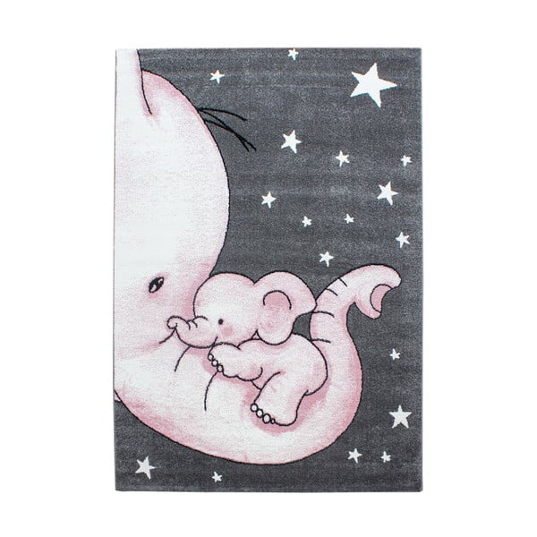 Růžovo-šedý dětský koberec 120x170 cm Kids – Ayyildiz Carpets