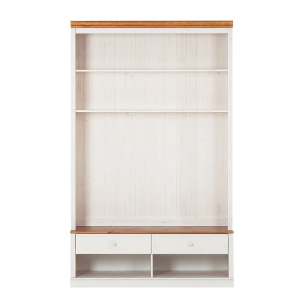 Bílá TV sestava z borovicového dřeva 140x223 cm Anita – Støraa