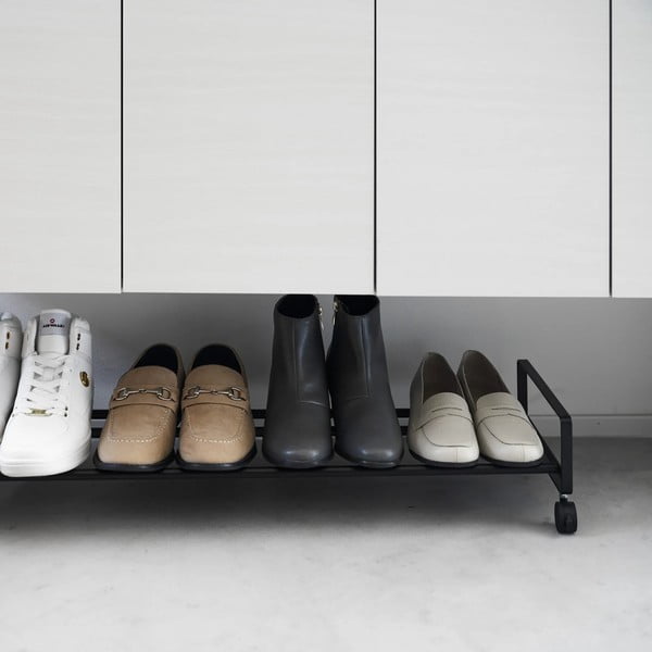 Černý kovový stojan na boty 83,5x14,5x27,5 cm Tower – YAMAZAKI-image-3