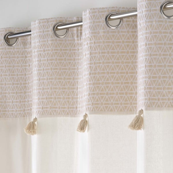 Bílý/béžový závěs s příměsí bavlny 140x240 cm Milano – douceur d'intérieur-image-2