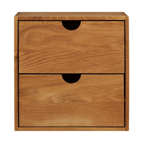 Patrová police z dubového dřeva v přírodní barvě 18 cm Townsville – House Nordic