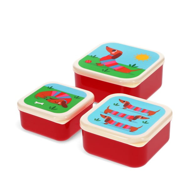 Dětský svačinový box 3 ks Sausage Dog – Rex London-image-2