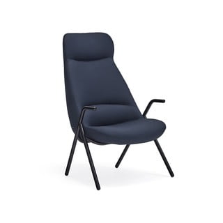 Tmavě modré křeslo Teulat Dins, výška 114 cm